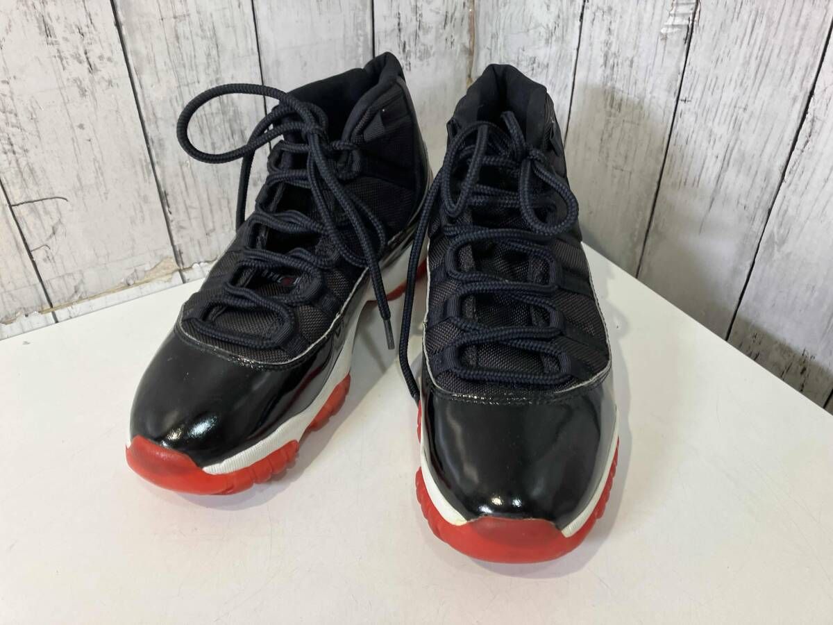 観賞用　NIKE ナイキ　AIR JORDAN 11BLACK/TRUE RED-WHITE エアジョーダン　130245-062 ブラック　レッド　ホワイト