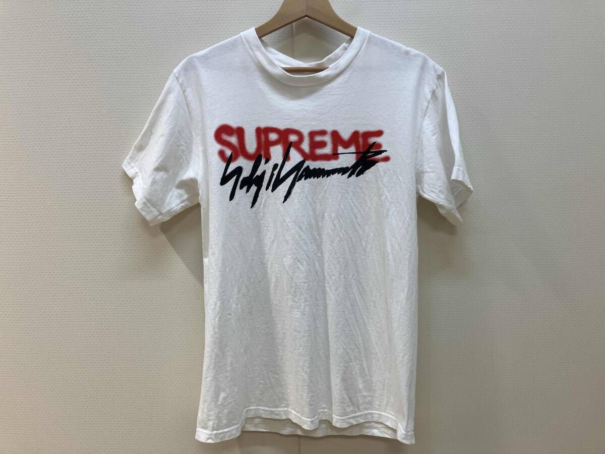Supreme シュプリーム Yohji Yamamoto ヨウジヤマモト ロゴプリントTシャツ 半袖 サイズS ホワイト コットン 綿 アメリカ USA製