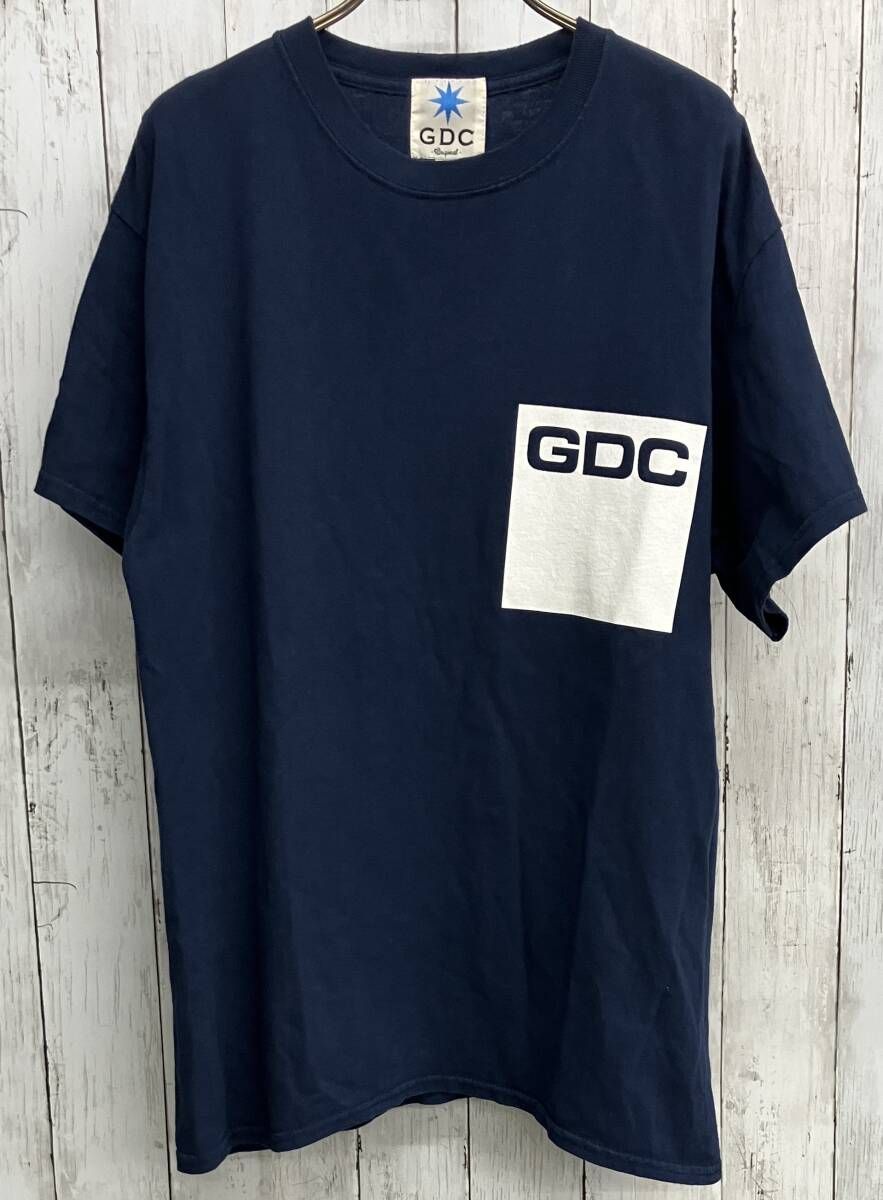 GDC BOXLOGO TEE ジーディーシー 半袖Tシャツ クルーネック ネイビー size L