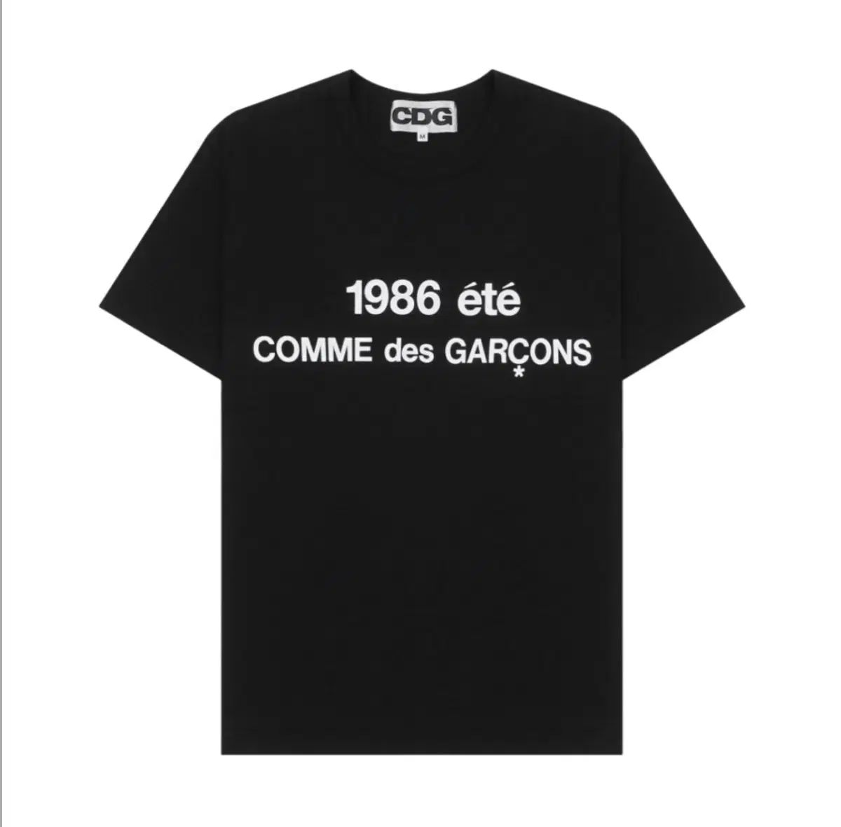cdg コム・デ・ギャルソン 1986 Tシャツ ブラック