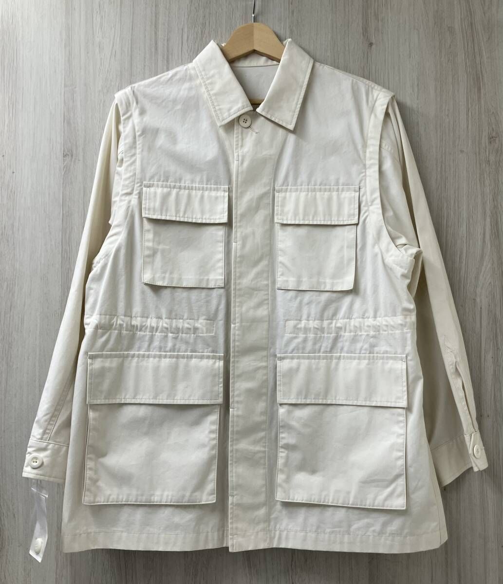 BEAUTY&YOUTH ビューティーアンドユース UNITED ARROWS 1625-199-5000 ミリタリージャケット 袖取り外し可 サイズM オフホワイト