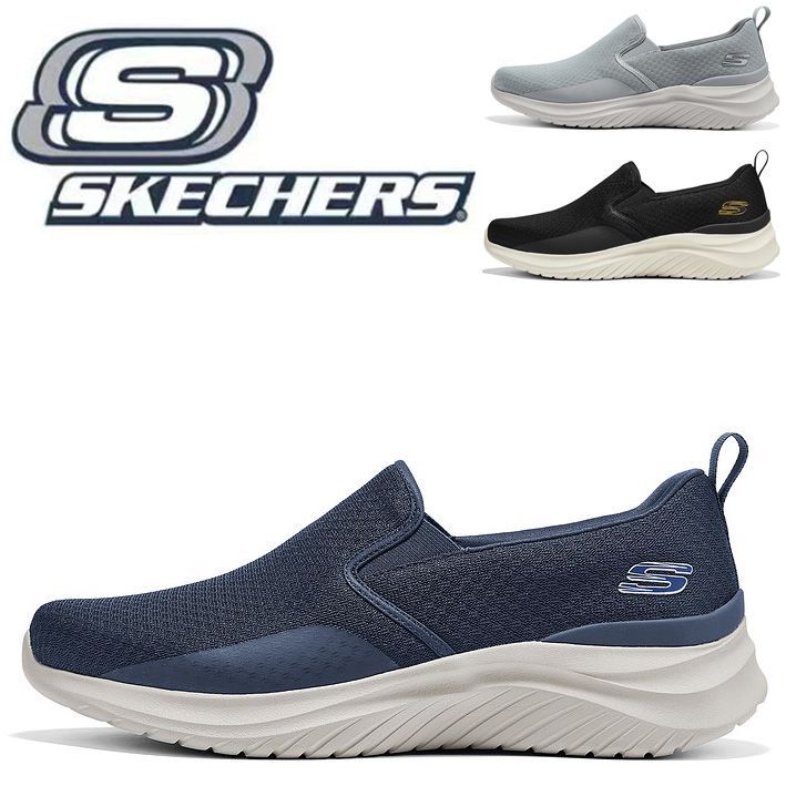 新品 箱あり Skechers スケッチャーズ スリッポン メンズ 紐なし 軽量 幅広 滑りにくい 疲れない ウォーキングシューズ 父の日 50代 おすすめ SPORT MENS 8790378