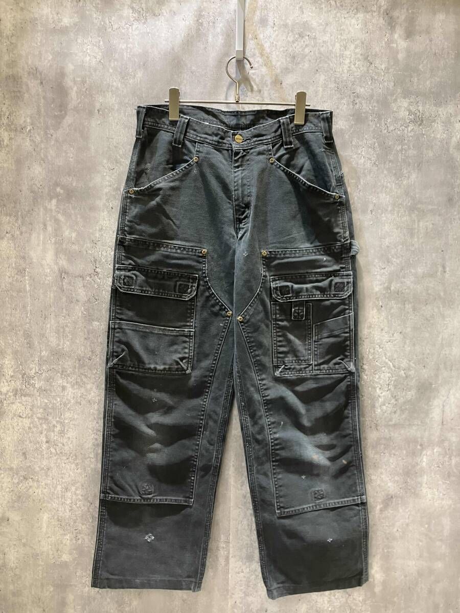 Carhartt カーハート ダブルニーダッグカーゴパンツ W32 ブラック