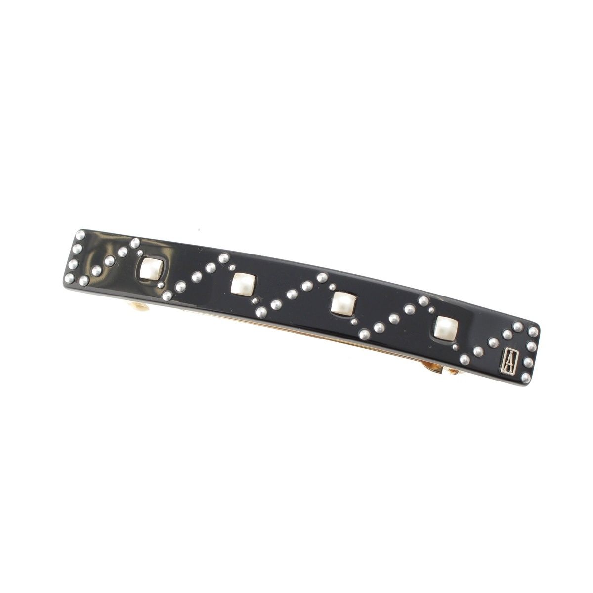【中古美品】Alexandre de Paris パールバレッタ アレクサンドル ドゥ パリ パール バレッタ ヘアクリップ ヘア