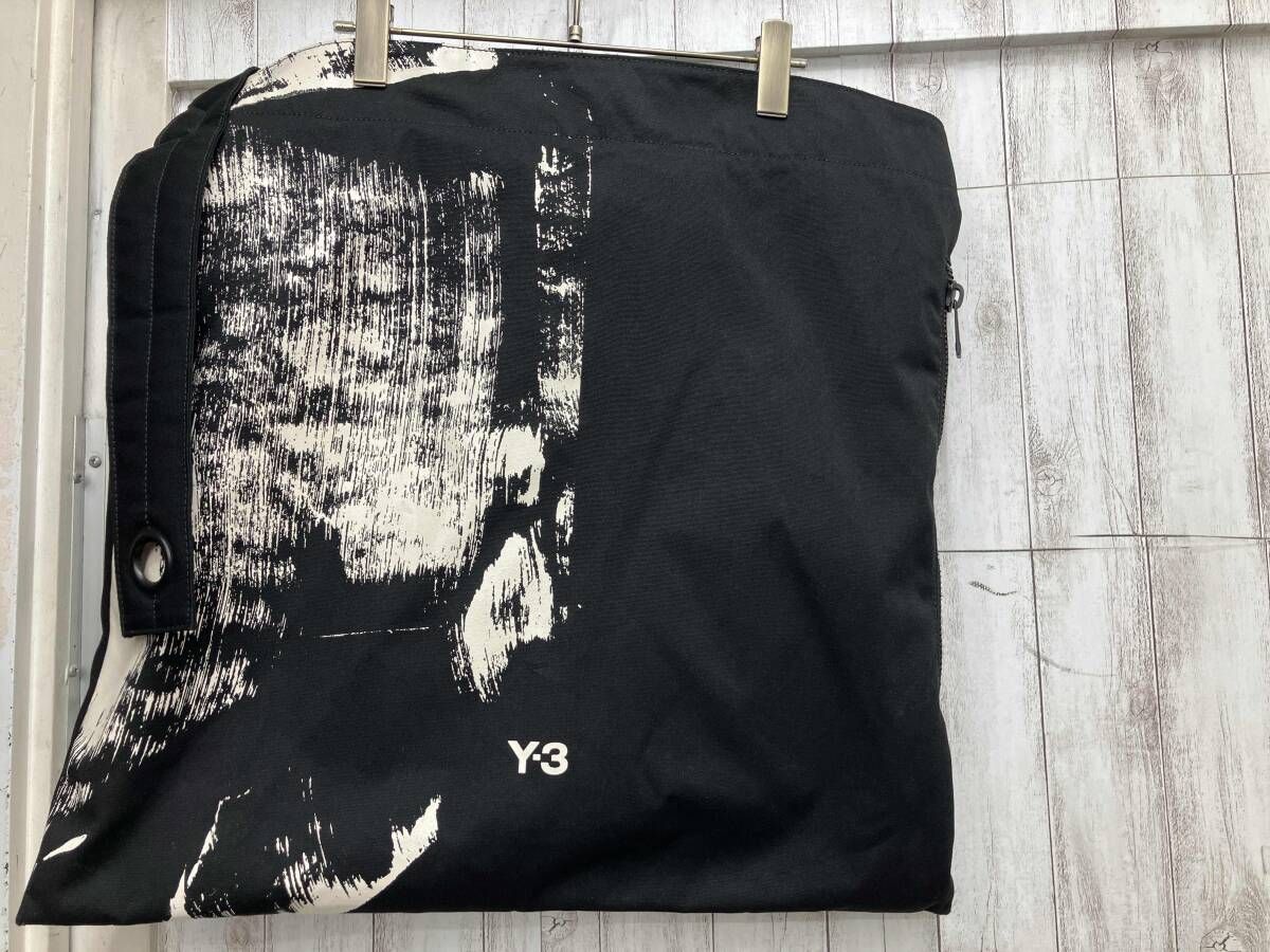 Y-3トートバッグ グラフィックプリント ブラック 2way 2023FW
