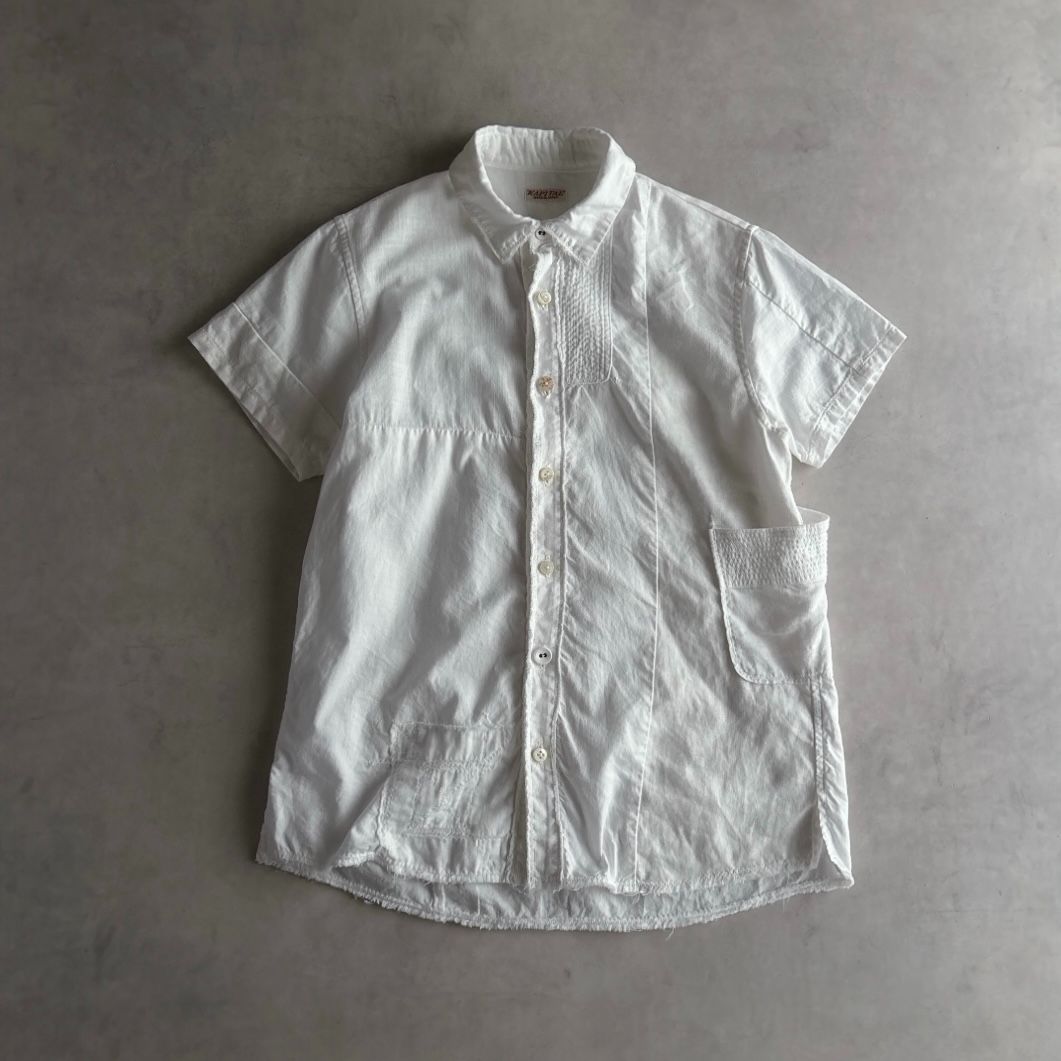 レディース 美品 / KAPITAL キャピタル / 半袖 コットンリネン パッチ 