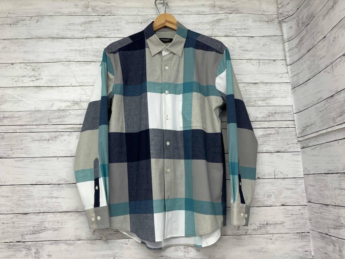 BLACK LABEL CRESTBRIDGE/ブラックレーベル・クレストブリッジ/長袖シャツ/51M08-518-04/チェック/グレー×ブルー