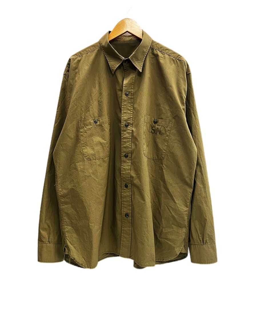 バズリクソンズ BUZZ RICKSON'S UTILITY SHIRTS N-3 ミリタリー ワーク ユーティリティ シャツ BR28219 18 長袖シャツ カーキ 101MT-6389
