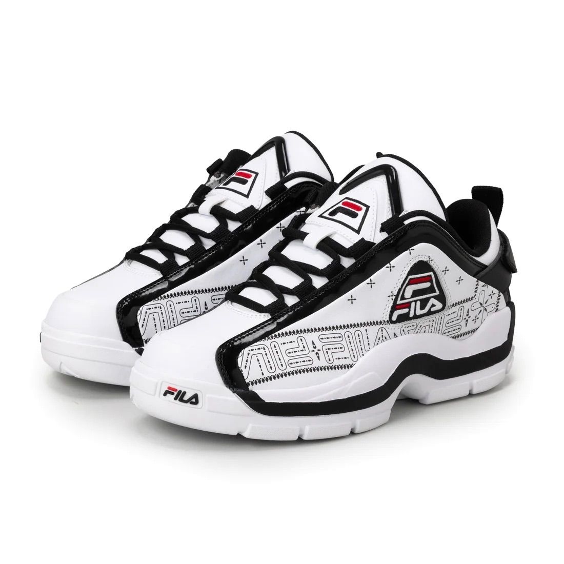 FILA GRANT HILL 2 LOW [PURE WHITE/BLACK/Chinese Red] fw010102000 フィラ グラントヒル2ロー