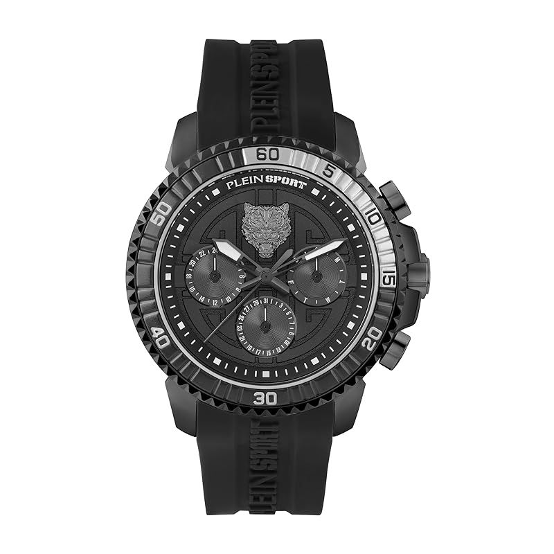 【新品】 【PLEIN SPORT】 メンズ 腕時計 Watch プレインスポーツ Power Lift パワーリフト PSPBA1223 クォーツ 5気圧防水 ミネラルガラス ブラック文字盤 ステンレススチール [並行輸入品]