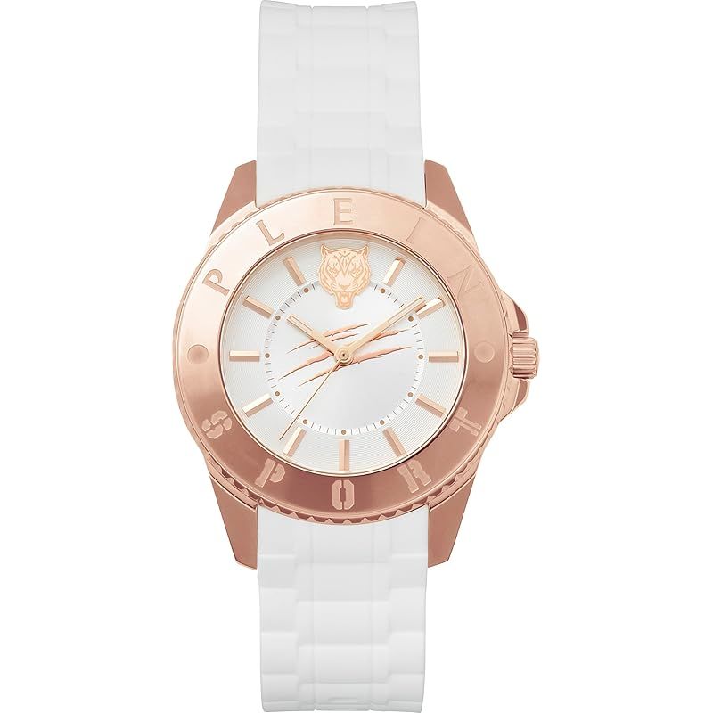 【新品】 【PLEIN SPORT】 ユニセックス 腕時計 Watch プレインスポーツ GLAM グラム PSKBA0423 クォーツ 5気圧防水 ミネラルガラス ホワイト文字盤 ステンレススチール [並行輸入品]