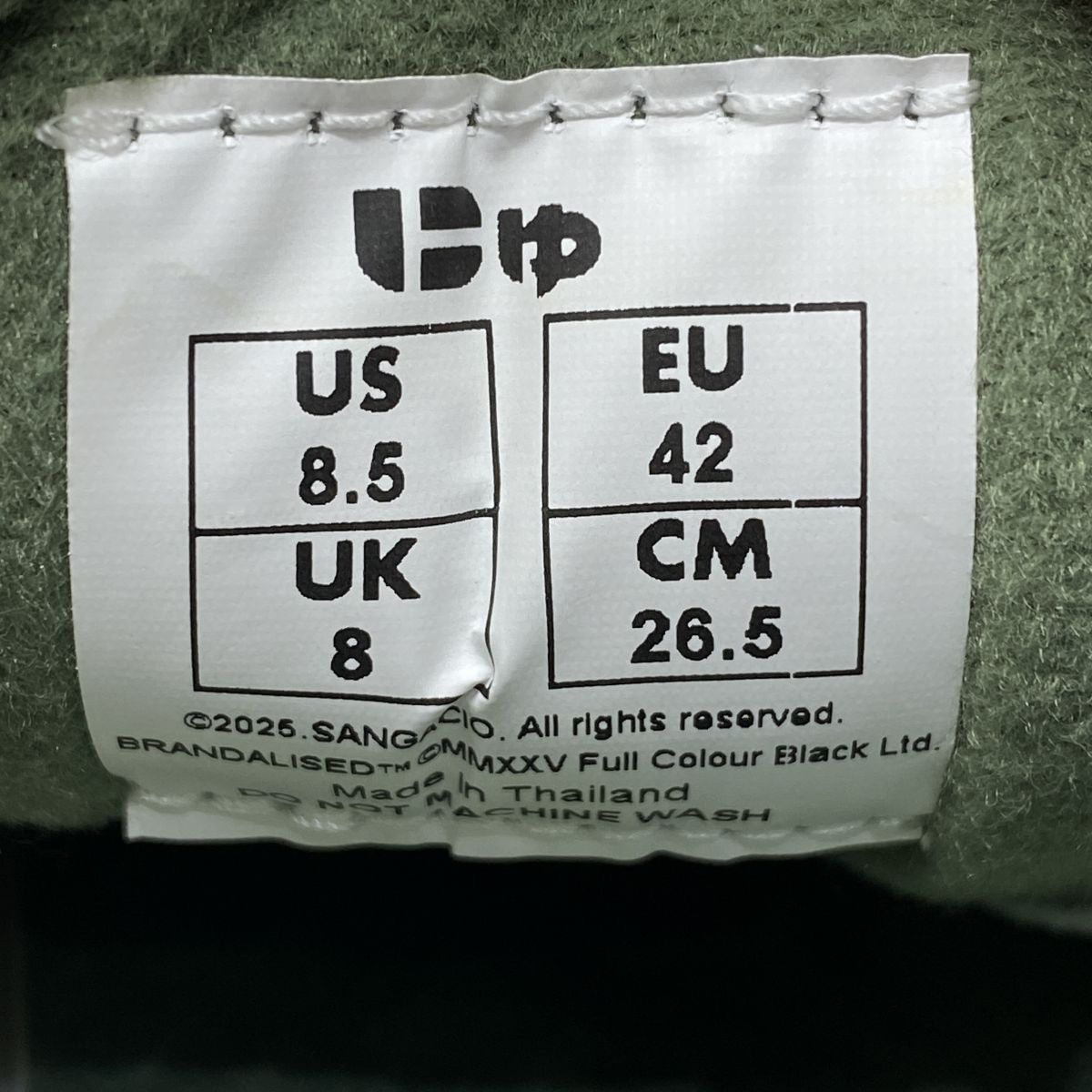 未使用】Sangacio サンガッチョ にゅ～ず BRANDALISED スニーカー US8 