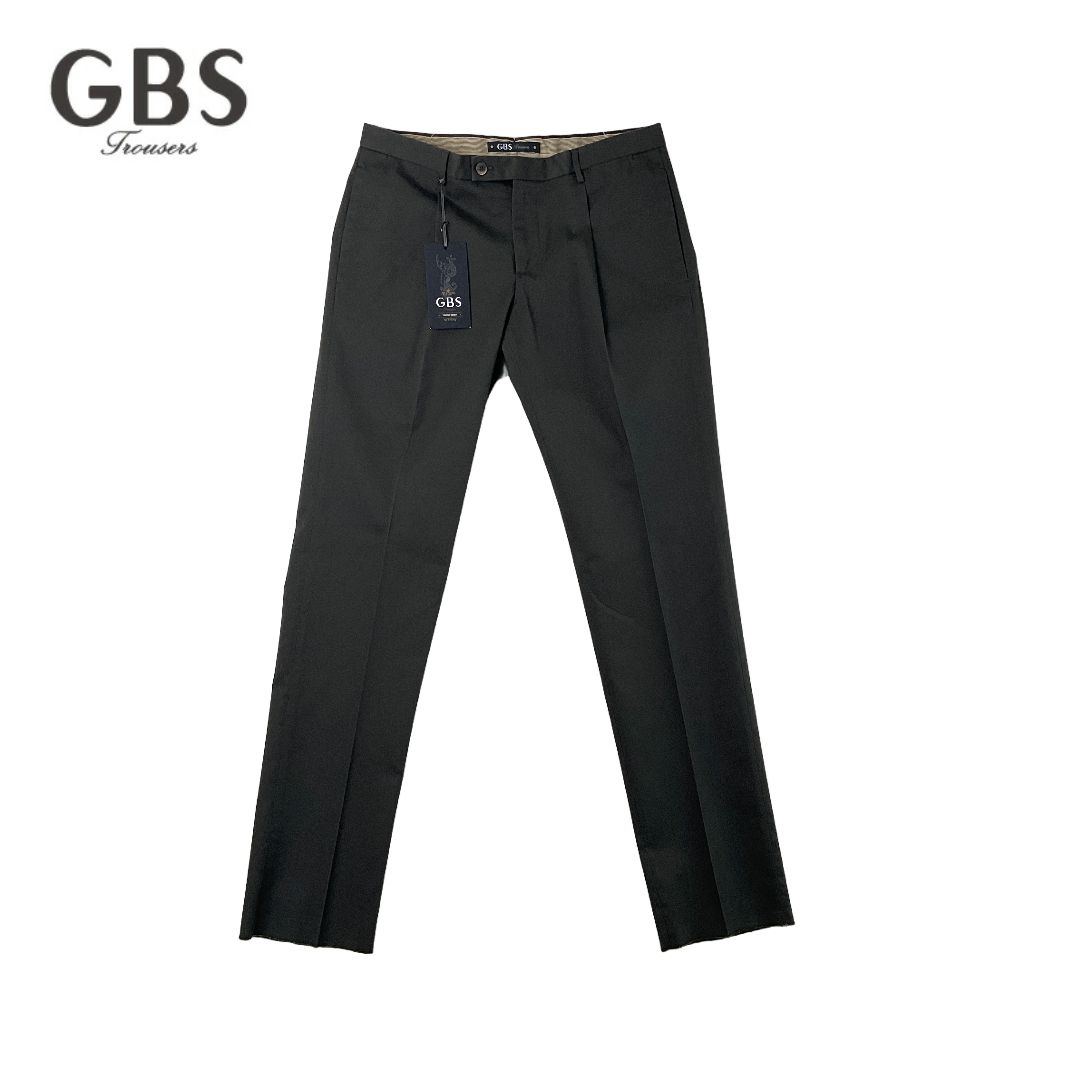 新品 GBS TROUSERS コットン1タックスラックスパンツ 48 ダークカーキ 【値下げ交渉歓迎】