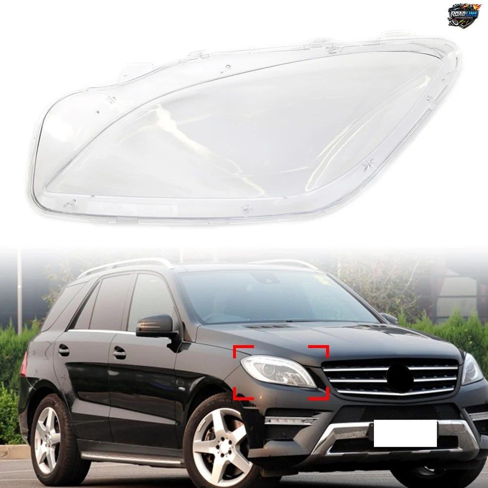 メルセデス W166 MLクラス ML350 ML500 ML550 2012 - 15 用クリアオートフロント右ヘッドライトヘッドランプレンズカバー
