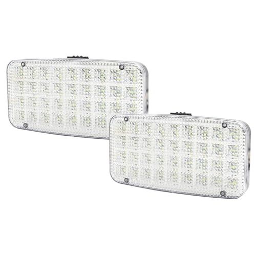 12V 車用 LED ルームランプ 増設 汎用 室内灯 led 車内灯 36LED高輝度 ホワイト 車内照明 ドア開け自動照明 カー トラック トレーラー 荷室 貨物室 クリスタルレンズ 2個セットas fe5d0657
