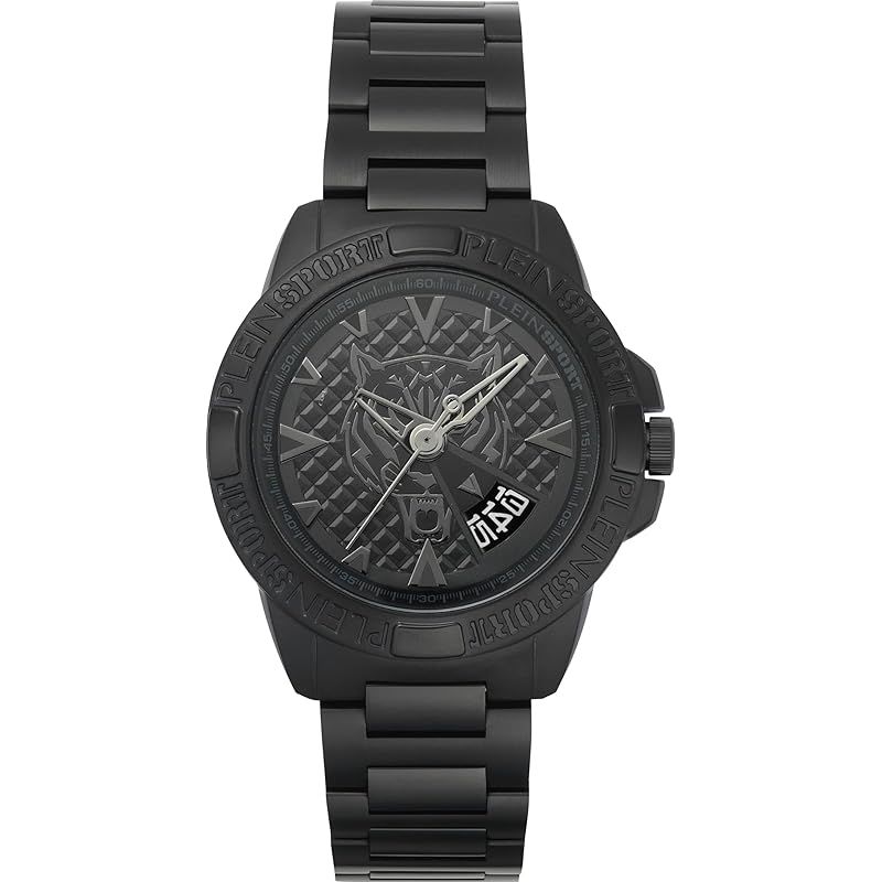 【新品】 【PLEIN SPORT】 メンズ 腕時計 Watch プレインスポーツ Touchdown タッチダウン PSFBA1323 クォーツ 5気圧防水 ミネラルガラス ブラック文字盤 ステンレススチール [並行輸入品]
