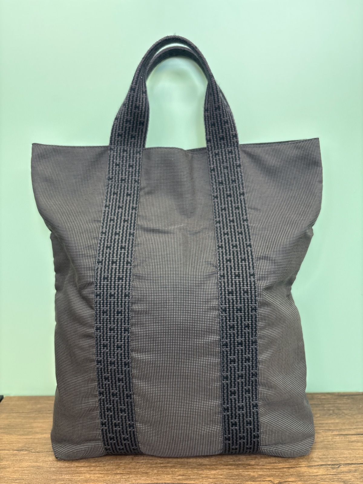 HERMES エールライン トートバッグ キャンバス 送料無料♪