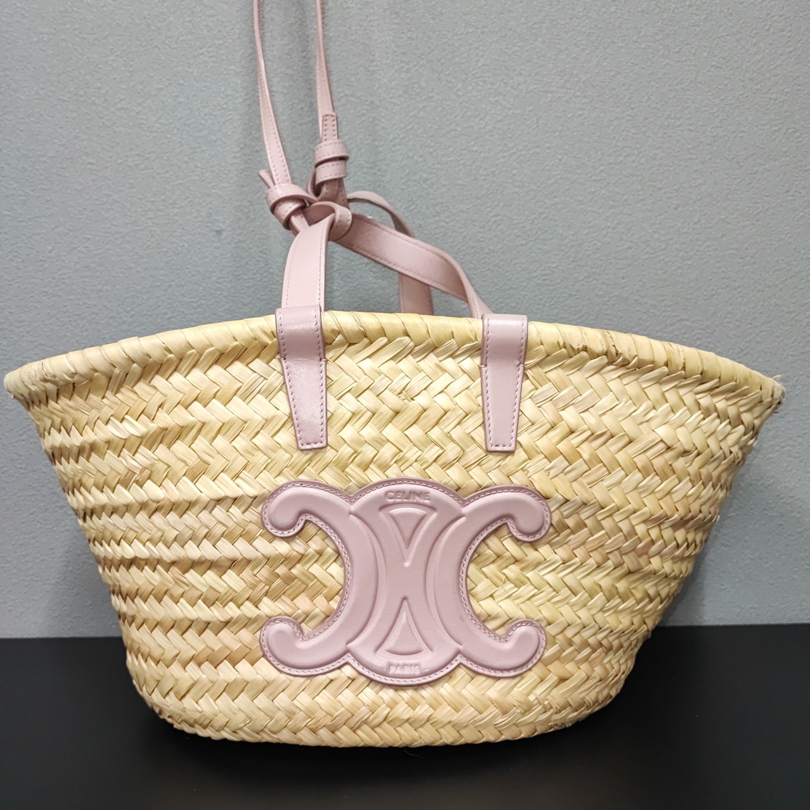 【レアカラー】CELINE かごバッグ クラシック パニエ ピンク