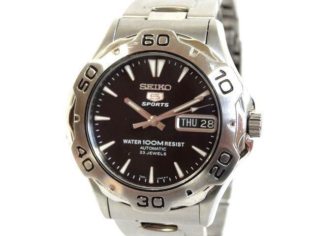 セイコー5 SEIKO5 SPORTS 時計 ■ 7S36-00A0 自動巻き 裏スケ デイデイト セイコーファイブ メンズ 腕時計 SEIKO □8C8E
