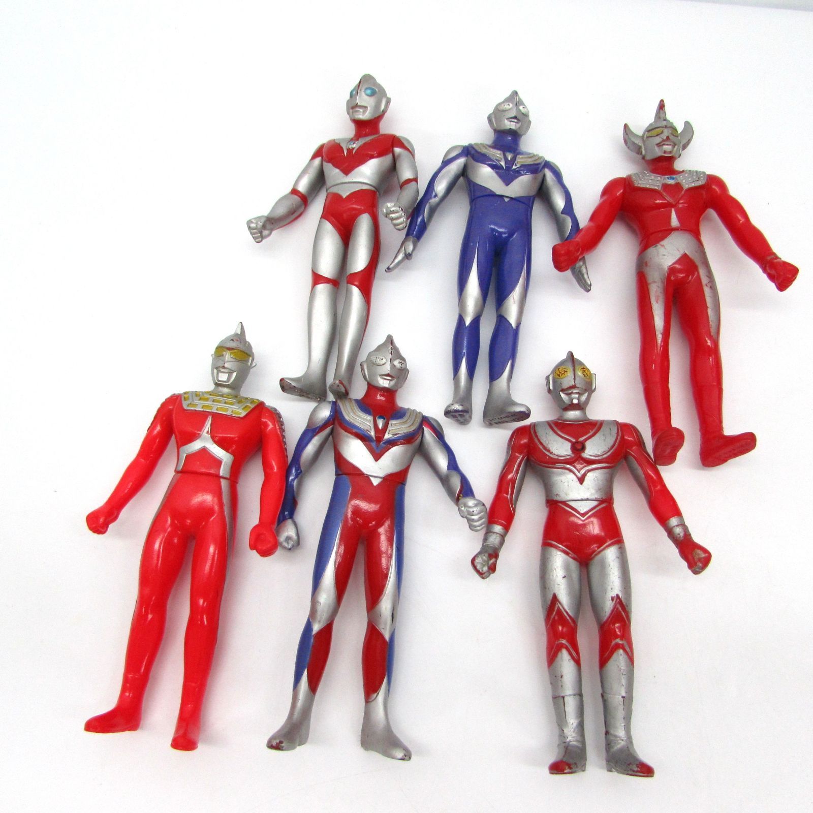 現状品 昭和～平成初期 ウルトラマン ソフビ フィギュア 6点おまとめ