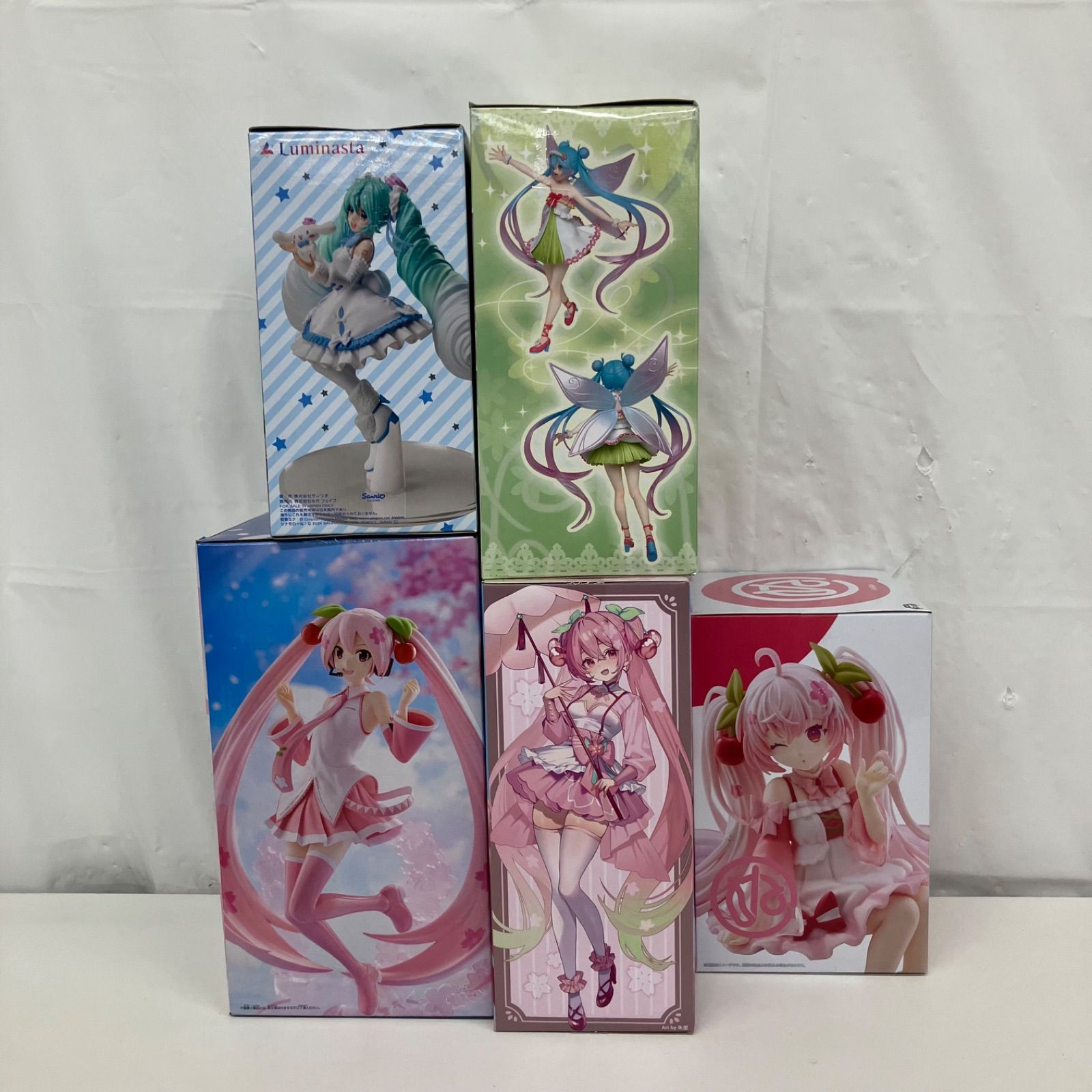 未開封 初音ミク 桜ミク まとめ フィギュア 5個セット LF6291 f107