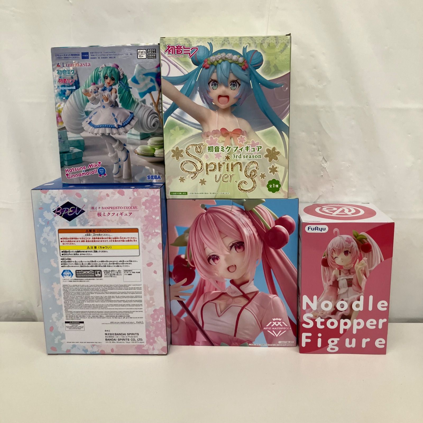 未開封 初音ミク 桜ミク まとめ フィギュア 5個セット LF6291 f107