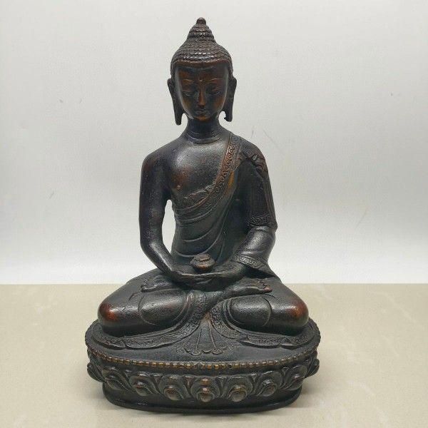 釈迦牟尼仏 仏像 仏教美術 銅製 工芸品 美術品 置物