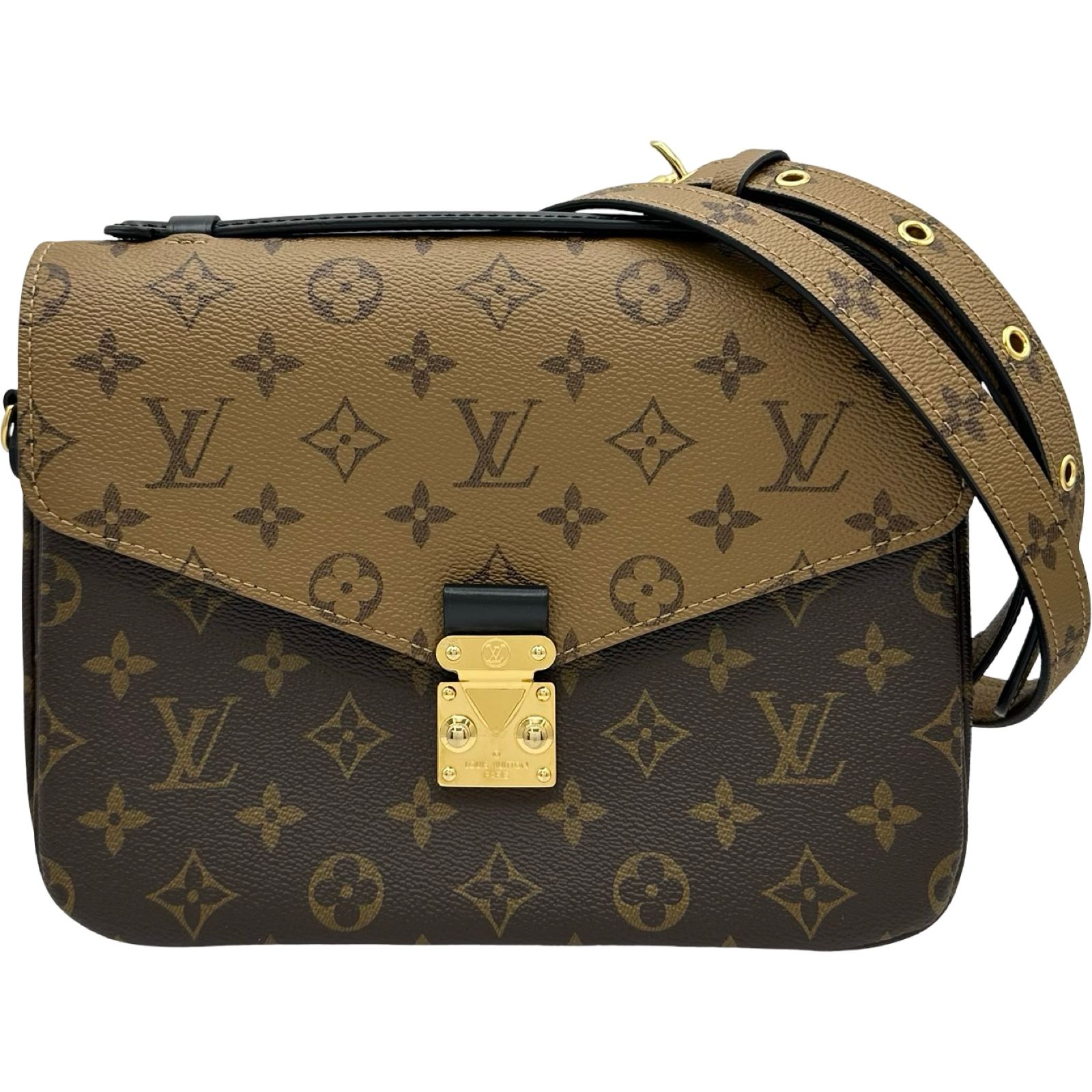 ルイ・ヴィトン LOUIS VUITTON ポシェット・メティスMM M44876 ブラウン モノグラム・リバース レディース ショルダーバッグ
