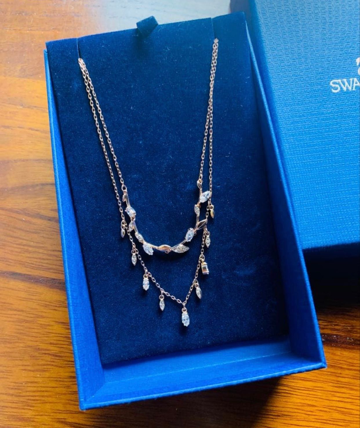 スワロフスキー Swarovski Mayfly 2連ネックレス スワロフスキー Swarovski Mayfly 2連ネックレス