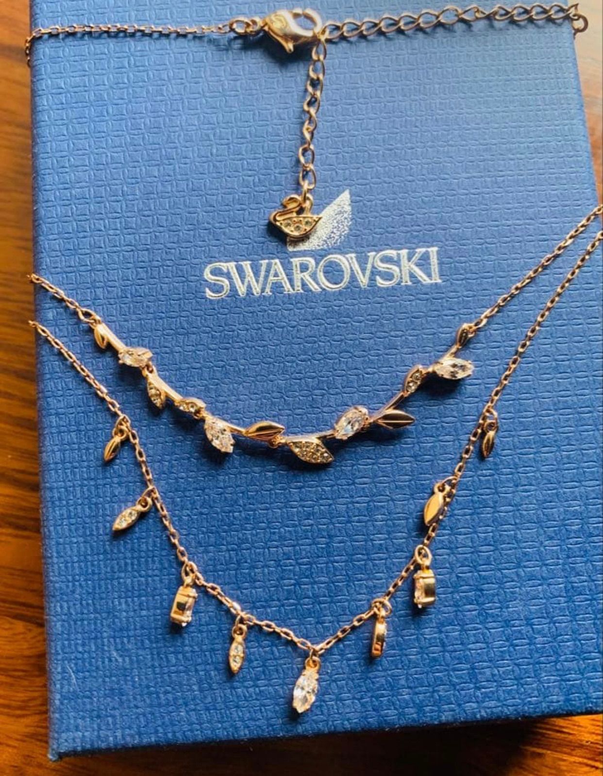 スワロフスキー Swarovski Mayfly 2連ネックレス スワロフスキー Swarovski Mayfly 2連ネックレス
