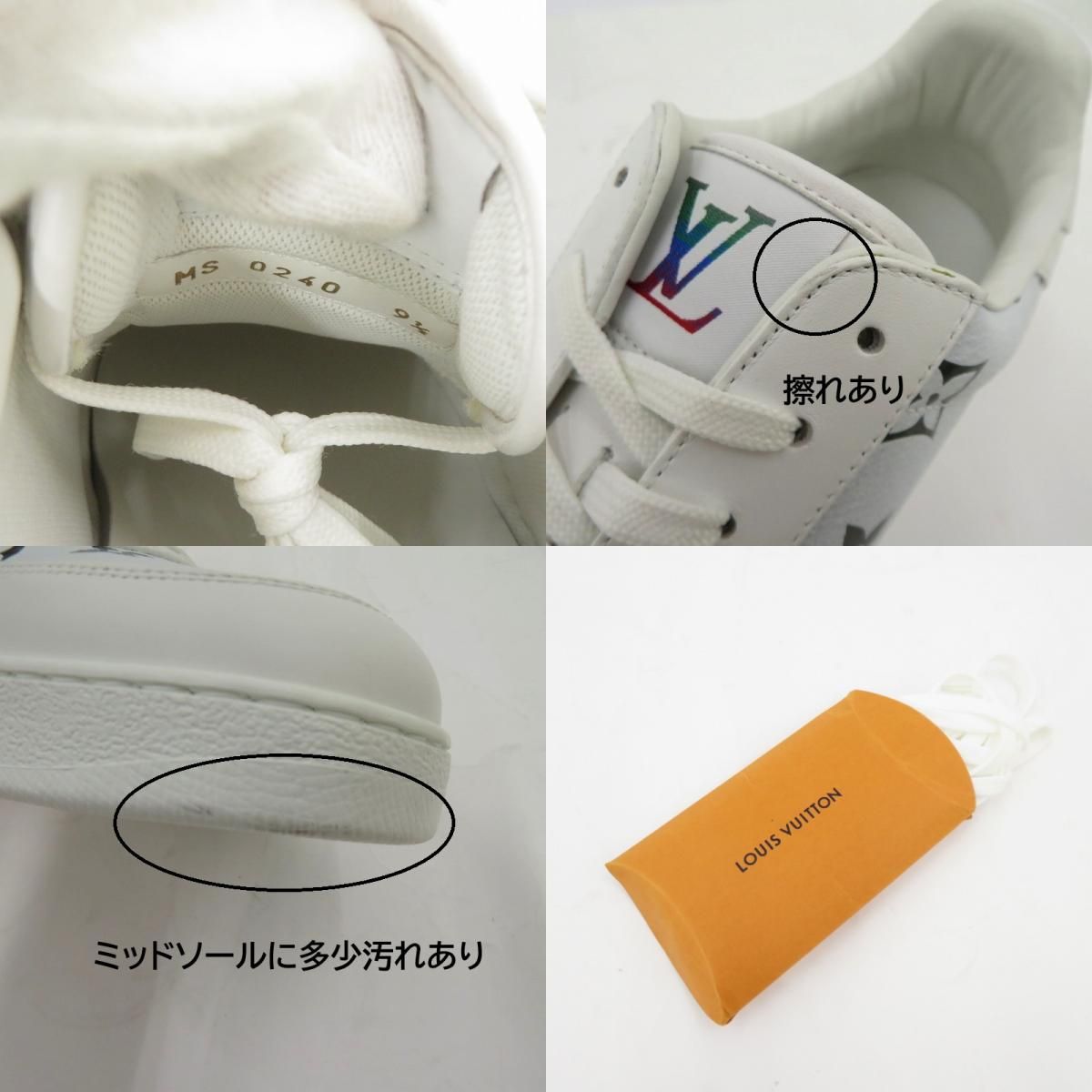 【瀬戸大橋店】 中古 LOUIS VUITTON | ルイ・ヴィトン スニーカー リヴォリ・ライン スニーカー MS0290 サイズ:9 1/2 ホワイト 【135】