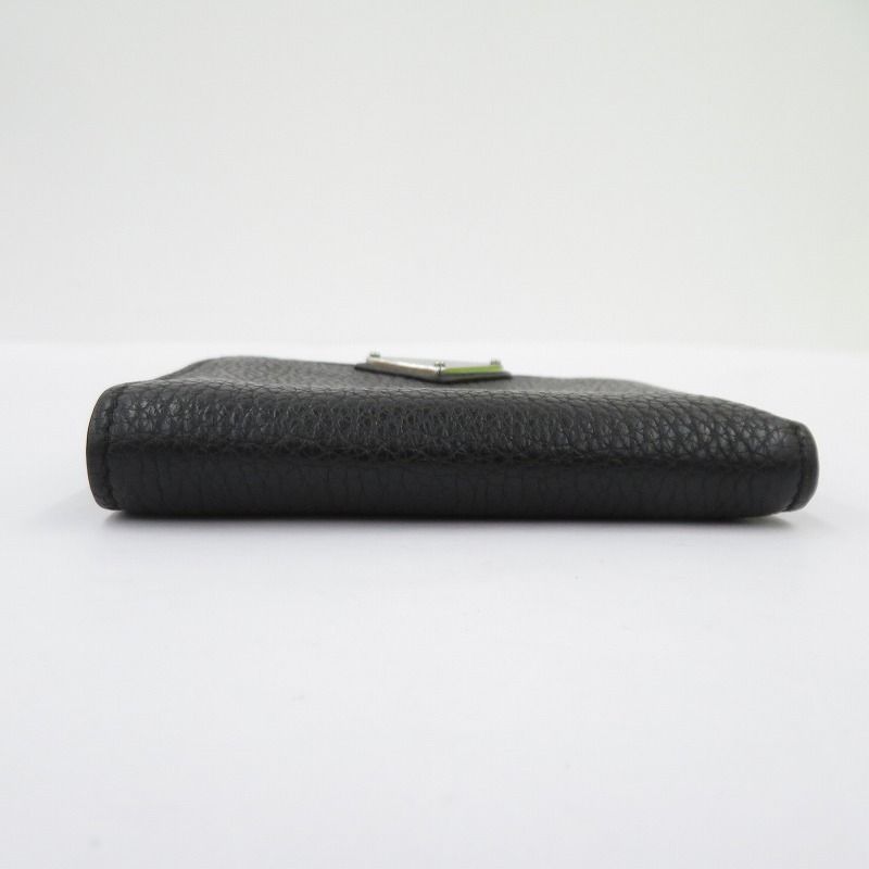【瀬戸大橋店】 中古 PRADA | プラダ 二つ折り財布 ヴィッテロダイノ トライアングルロゴ コンパクトウォレット 2ML049_2E54_F0002 ブラック 【125】