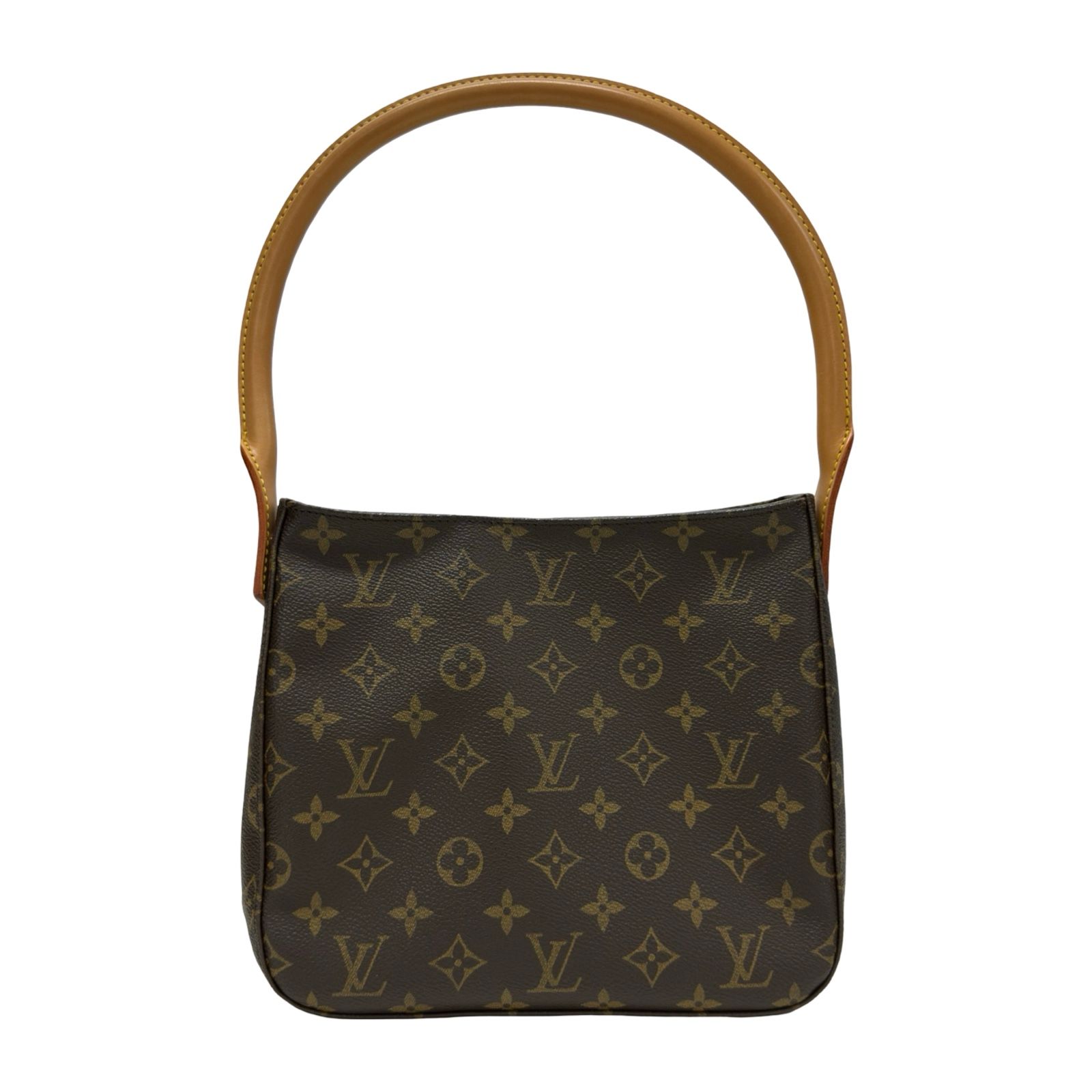 ルイ・ヴィトン LOUIS VUITTON ルーピングMM M51146 ブラウン モノグラムキャンバス レディース トートバッグ