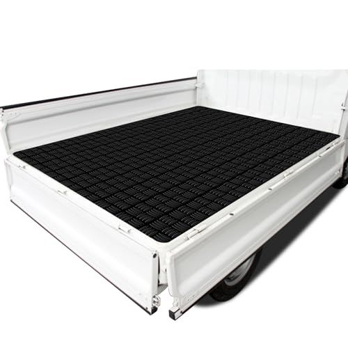 KUKUAN荷台用ゴムマット 軽トラック ゴムマット 厚さ約3mm×1400mm×2000mm 軽トラ用 軽トラ 滑り止め 屋外 (5本線パターン, 2000*1400*3mm)as 94d51be4