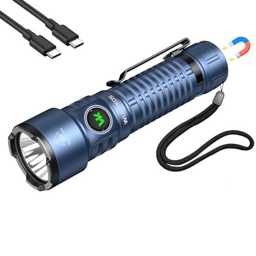 Wurkkos TS28 懐中電灯 充電式 LEDライト 3200ルーメン 超高輝度 506m照射距離 磁吸機能 USB-C急速充電 5000mAh大容量バッテリー 8種類照明モード 2種類操作モード IP68防水 耐衝撃 長時間点灯 キャン c68f1e15