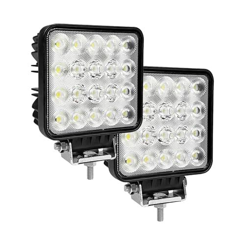 KAWELL 60W 作業灯 ワークライト 車 作業灯 led 12v 投光器 爆光 ワークライト 車 LEDライトバー 長方形 広角タイプ IP67 防塵防水仕様 12v/24v 汎用 車検対応 工事現場 、農業機械、建設機械、工程機械、ト 14501732
