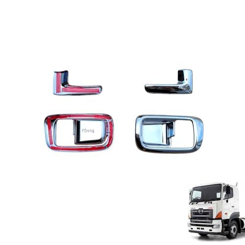 HINO グランドプロフィア レンジャープロ インナーハンドル ハンドルカバー ハンドルガーニッシュ 左右セット メッキパーツ 貼り付けタイプ NEWプロフィア エアループプロフィア [並行輸入品]as 7b8b7092