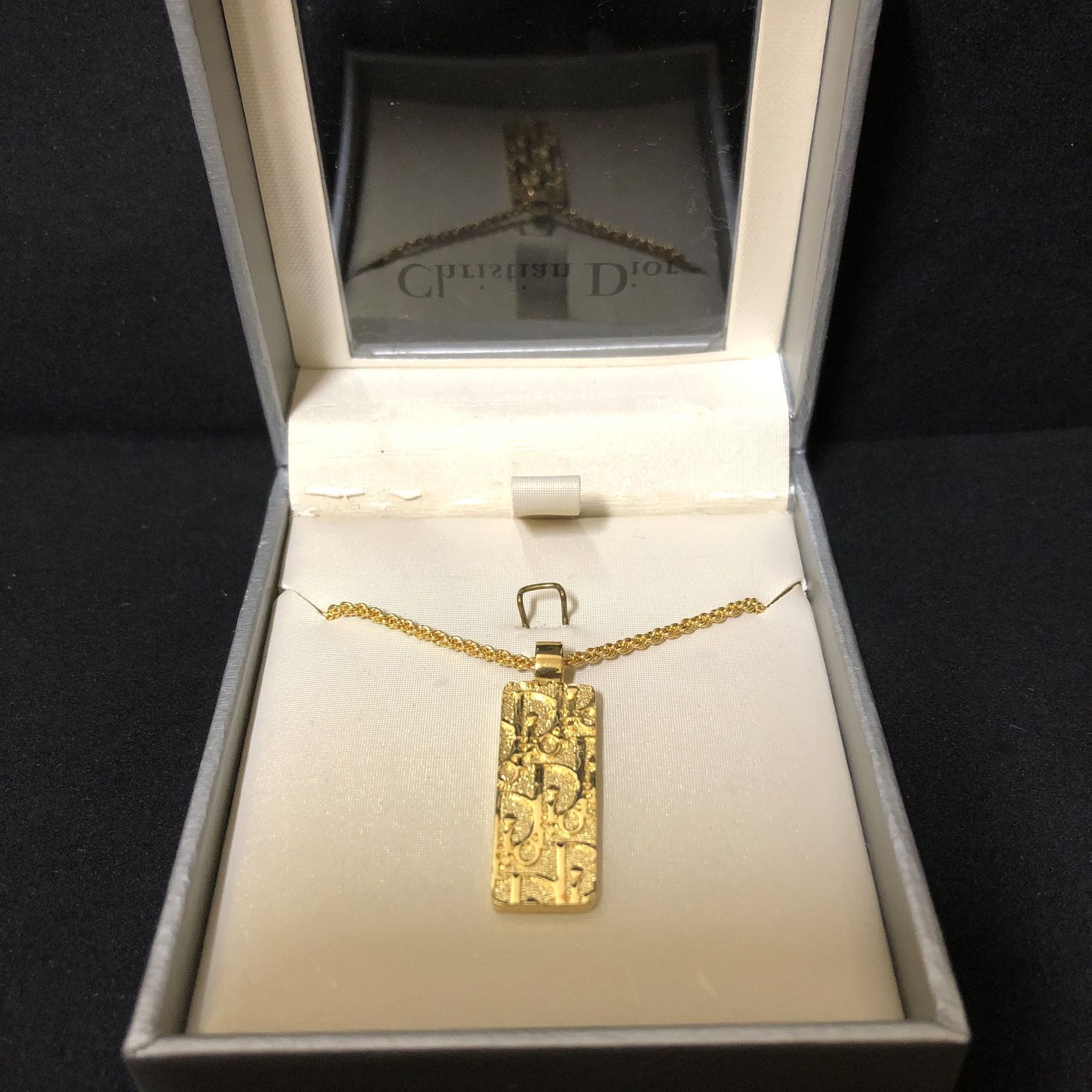D425 Christian Dior ディオール トロッター ネックレス ゴールド 265127130