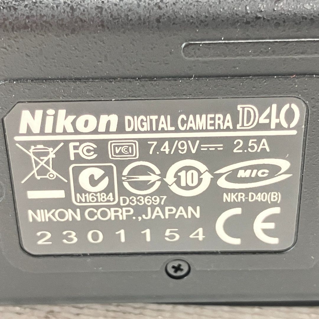 Nikon D40 AF-S DX NIKKOR ED 18-55mm 3.5-5.6GII 55-200mm 4-5.6G D40ダブルズームキットII レンズセット 一眼レフ ズームレンズ カメラ 中古 W11168347