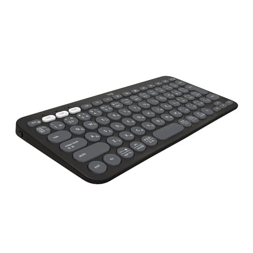 ロジクール ワイヤレスキーボード PEBBLE KEYS 2 K380sGR 薄型 軽量 415g 小型 Bluetooth Logi Bolt ワイヤレス 無線 キーボード Easy-Switch 日本語配列 電池寿命36ケ月 Window 928eec13