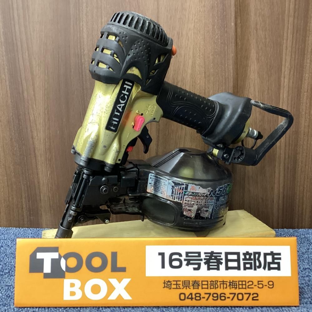 【中古】日立工機 NV50HMC 50㎜ 高圧釘打機 【201】