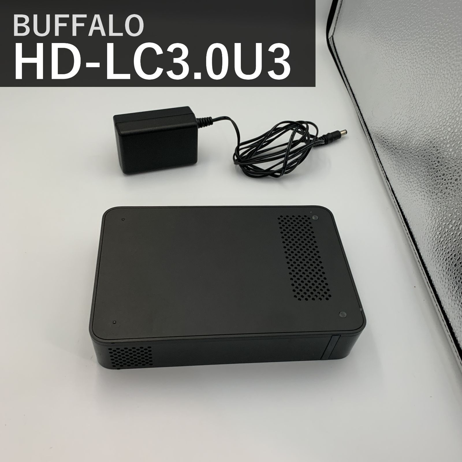 BUFFALO バッファロー 外付けHDD 3TB HD-LC3.0U3-BK ブラック USB3.0用 