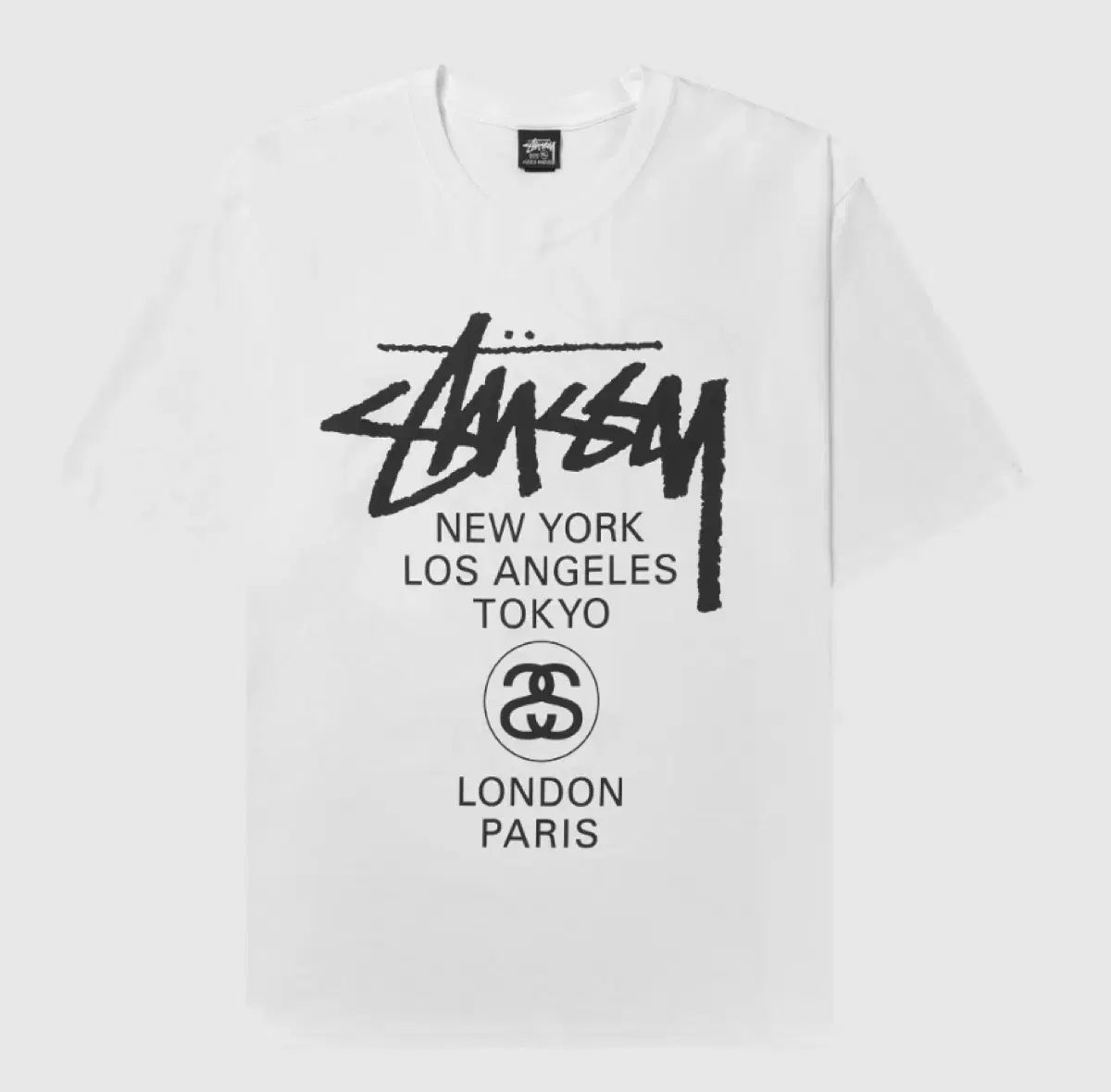 新品 XXL STUSSY ステューシー ワールドツアー 半袖 Tシャツ 白