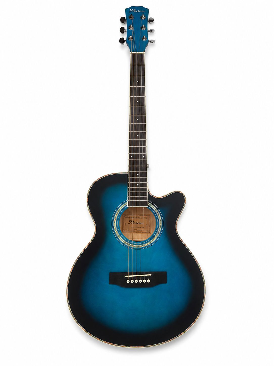 Mademu MCG40B-BL-M アコースティックギター ブルー ケース・付属品