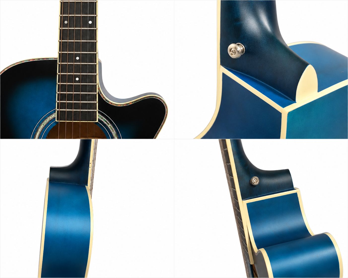 Mademu MCG40B-BL-M アコースティックギター ブルー ケース・付属品