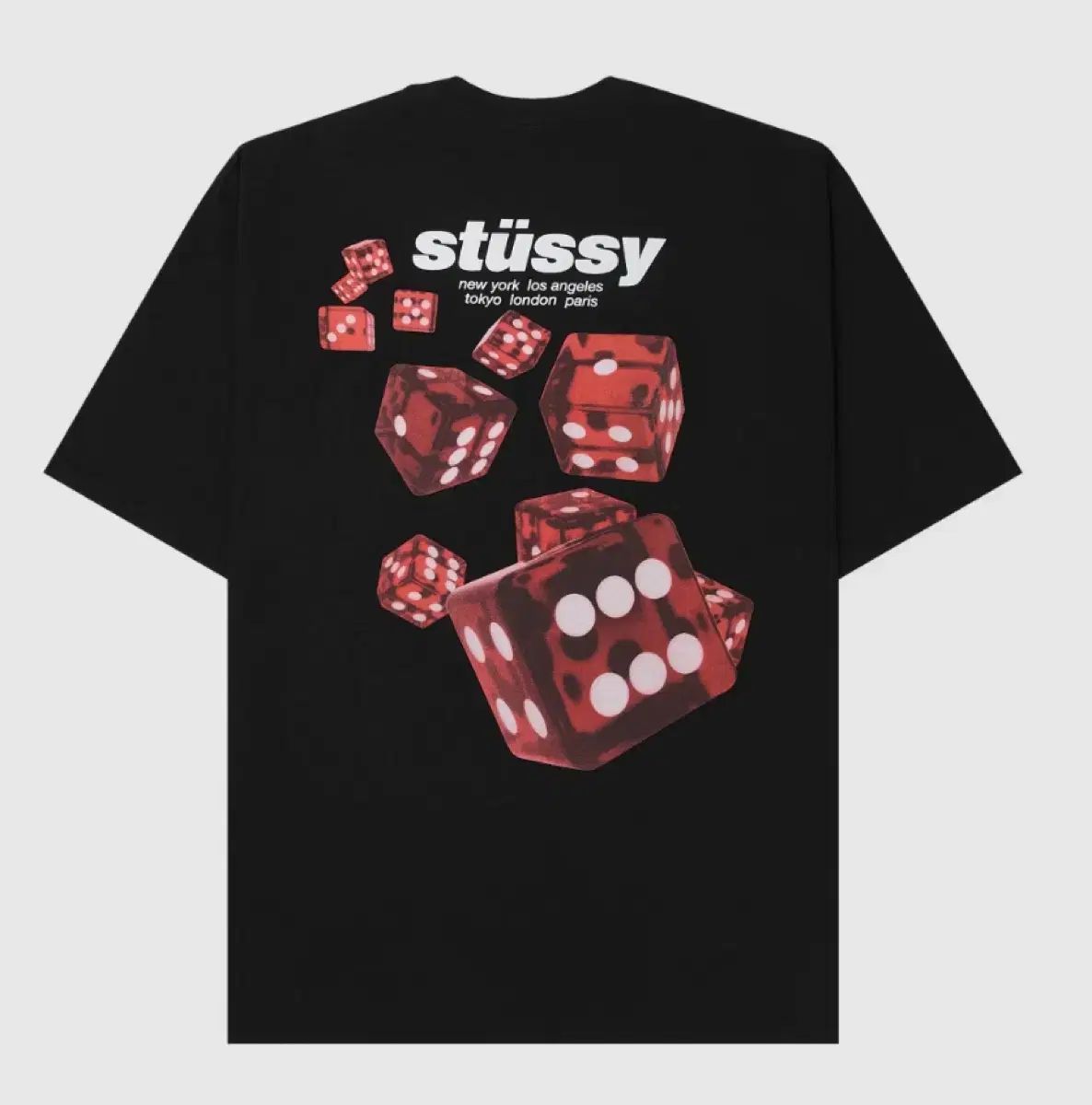新品 S L STUSSY ステューシー ロールス 半袖Tシャツ ブラック 1905160