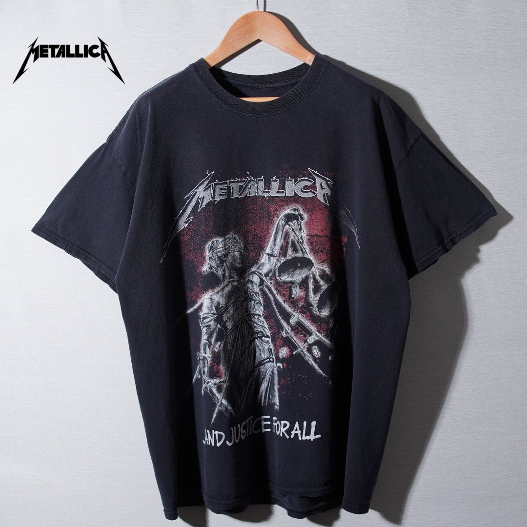LLICA（メタリカ）Y2KヴィンテージTシャツ XLサイズ メタリカ METALLICA Tシャツ XL ブラック ヘビーウエイト バンT ロック
