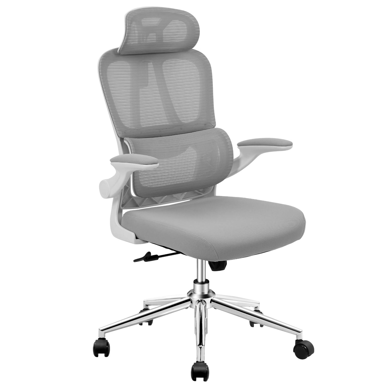 R◆FLEXISPOT オフィスチェア デスクチェア OC6 人間工学 メッシュチェア 独立型ランバーサポート ロッキング調節 跳び上げ式アームレスト 2Dヘッドレスト 在宅勤務 会議室 オフィス用 (OC6, ホワイト) a760bbc4
