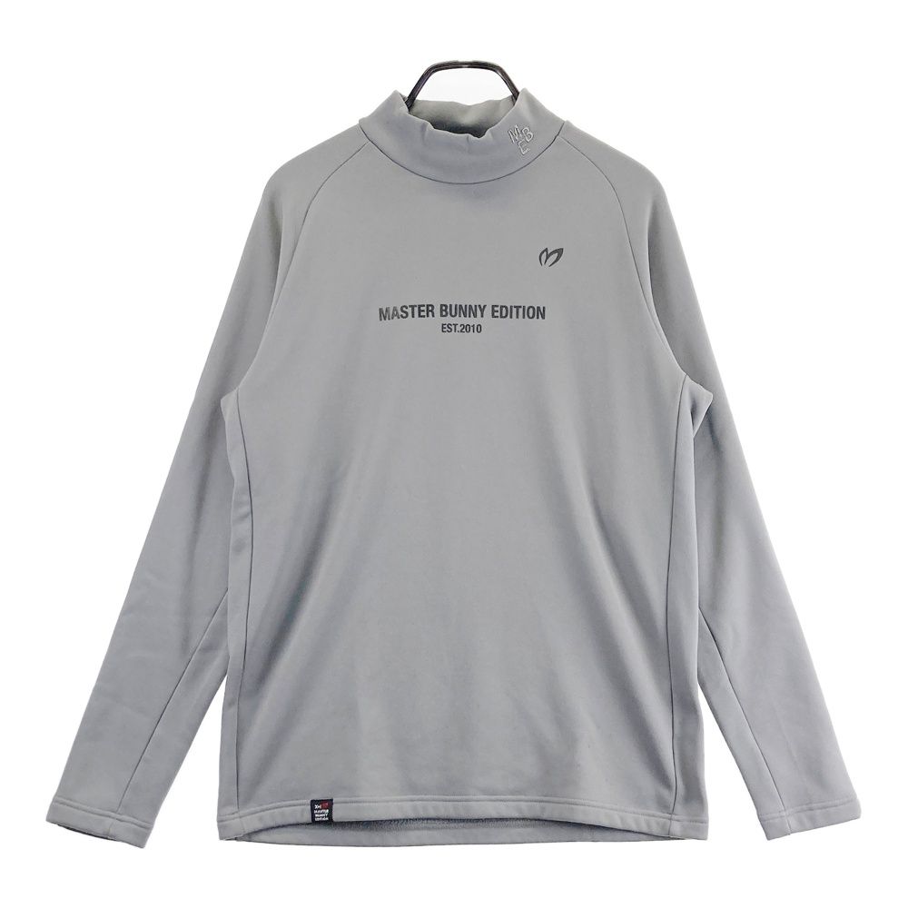 サイズ：6 MASTER BUNNY EDITION マスターバニーエディション 長袖ハイネックTシャツ 裏起毛 グレー系 [240101701584] ゴルフウェア メンズ ストスト