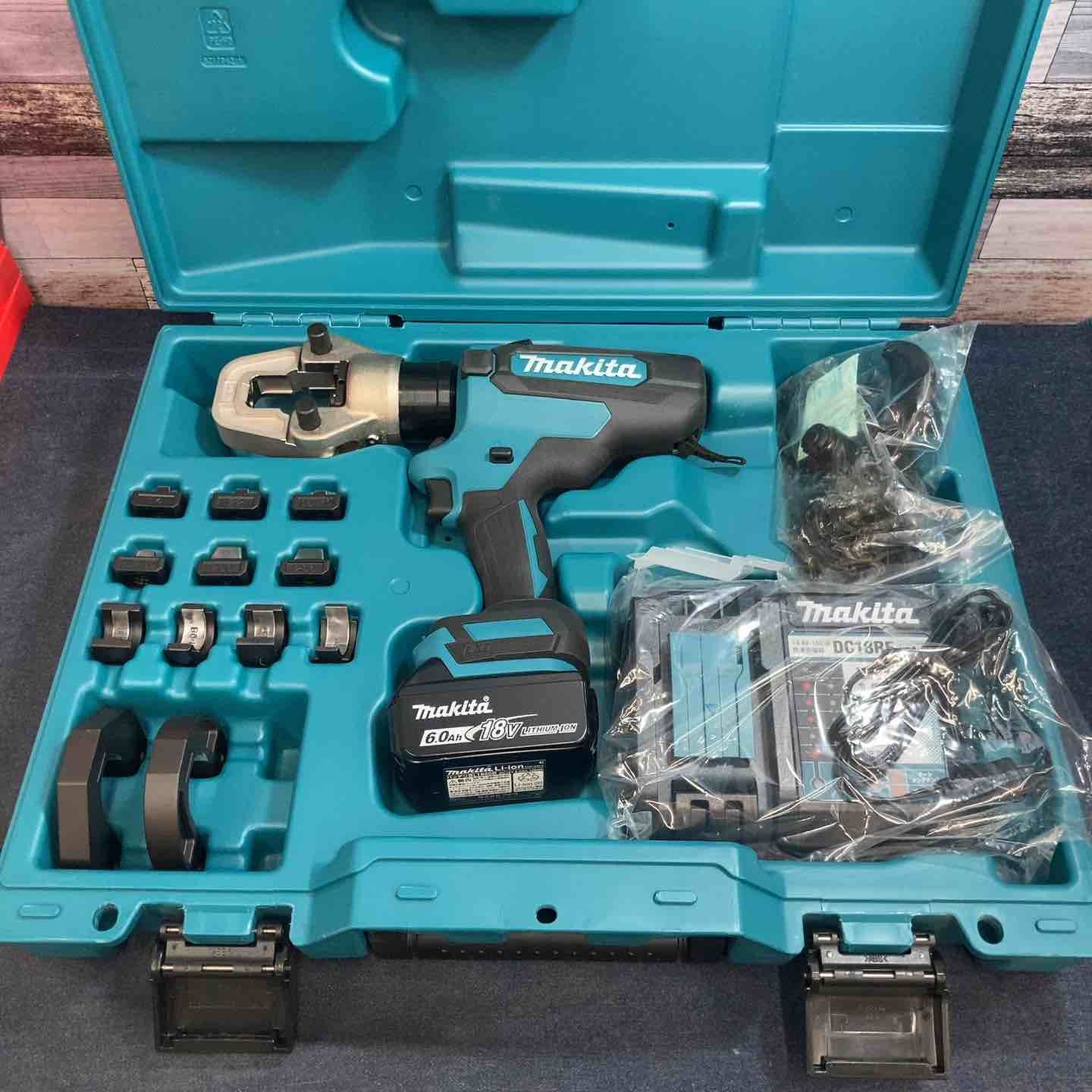 【未使用品】マキタ makita ケーブルカッタ付 18V コードレス圧着機 TC300DRG フルセット【八潮店】